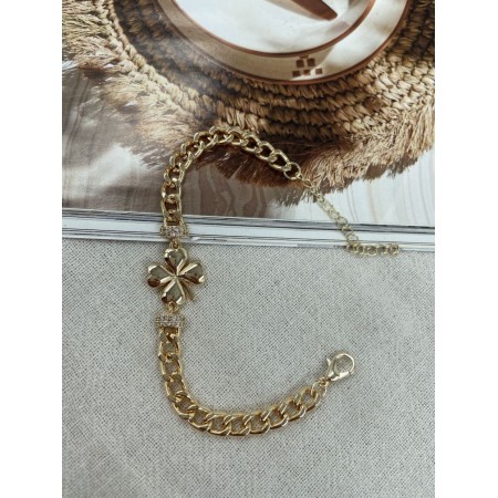 GOLD PLAKA YONCA DETAY BİLEKLİK(16+5CM)